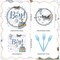 Airplane Baby Shower Party Tableware Set 96 Pcs, Serve 24 Guests